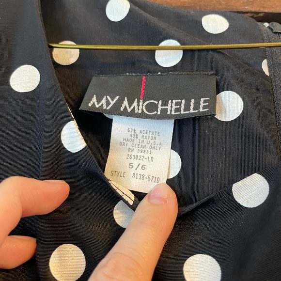 MyMichelle polka dot black and white dress - Picture 2 of 2
